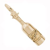 Gold Plate France Bordeaux Wine Charm by Rembrandt Charms