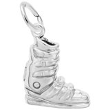 14K White Gold Ski Boot Charm by Rembrandt Charms