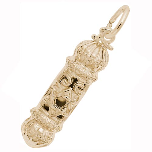 10K Gold Mezuzah Charm by Rembrandt Charms
