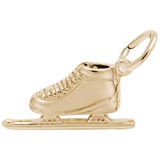 Gold Plated Speed Skate Charm by Rembrandt Charms