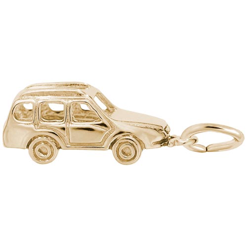 14K Gold European Taxi Cab Charm by Rembrandt Charms