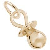 10K Gold Pacifier Charm by Rembrandt Charms