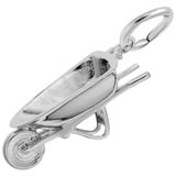14K White Gold Wheelbarrow Charm by Rembrandt Charms