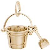 14K Gold Pail and Shovel Charm by Rembrandt Charms