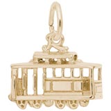 10K Gold Cable Car Charm by Rembrandt Charms