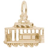 Gold Plated Cable Car Charm by Rembrandt Charms