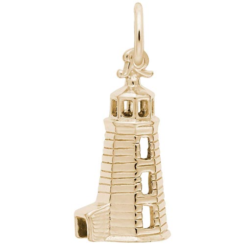 14K Gold Landfall Lighthouse Charm by Rembrandt Charms 14K Gold Landfall Lighthouse Charm by Rembrandt Charms