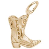 14K Gold Texas Boot Charm by Rembrandt Charms