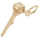 14K Gold Microphone Charm by Rembrandt Charms