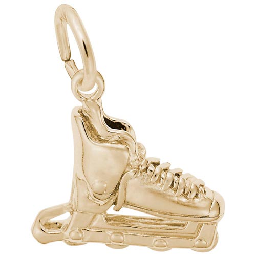 14K Gold Inline Skate Charm by Rembrandt Charms