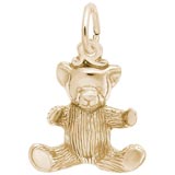 Gold Plated Teddy Bear Charm by Rembrandt Charms