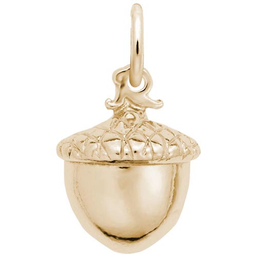 Gold Plate Acorn Charm by Rembrandt Charms Gold Plate Acorn Charm by Rembrandt Charms
