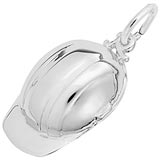 14K White Gold Construction Hat Charm by Rembrandt Charms