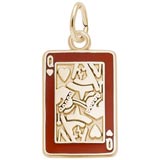 14k Gold Queen of Hearts Charm by Rembrandt Charms