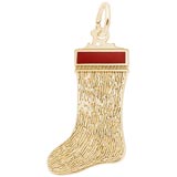 10K Gold Christmas Stocking Charm by Rembrandt Charms