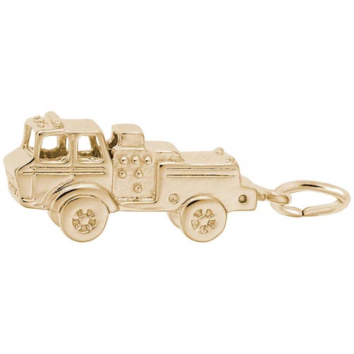 Gold Plated Fire Truck Charm by Rembrandt Charms Gold Plated Fire Truck Charm by Rembrandt Charms
