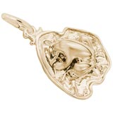 Gold Plate Frog on a Lily Pad Charm by Rembrandt Charms