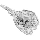 14K White Gold Frog on a Lily Pad Charm by Rembrandt Charms