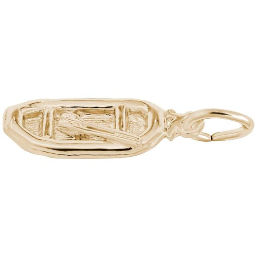 14k Gold White Water Raft Charm by Rembrandt Charms