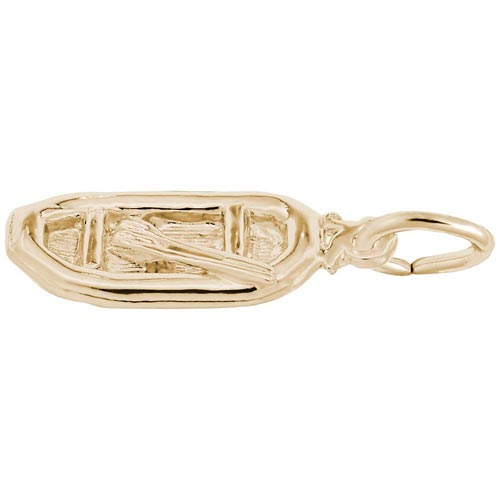 Gold Plate White Water Raft Charm by Rembrandt Charms Gold Plate White Water Raft Charm by Rembrandt Charms