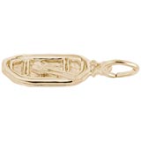 Gold Plate White Water Raft Charm by Rembrandt Charms