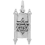 14K White Gold Torah Charm by Rembrandt Charms