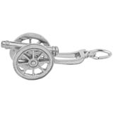 14K White Gold Cannon Charm by Rembrandt Charms