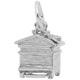 14K White Gold Beehive Charm by Rembrandt Charms