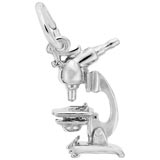 14K White Gold Microscope Charm by Rembrandt Charms