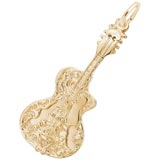 10K Gold Guitar with Strings Charm by Rembrandt Charms