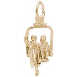 10K Gold Ski Lift Charm by Rembrandt Charms