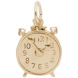 10K Gold Alarm Clock Charm by Rembrandt Charms