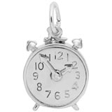 Sterling Silver Alarm Clock Charm by Rembrandt Charms