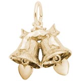 10K Gold Wedding Bells Charm by Rembrandt Charms
