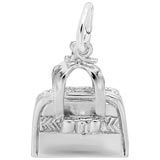 14K White Gold Purse Charm by Rembrandt Charms