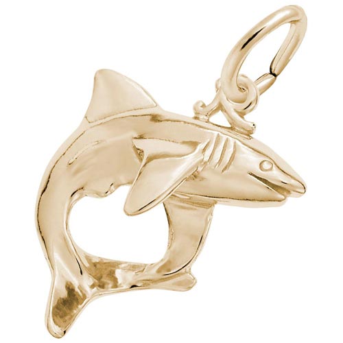 14K Gold Shark Charm by Rembrandt Charms