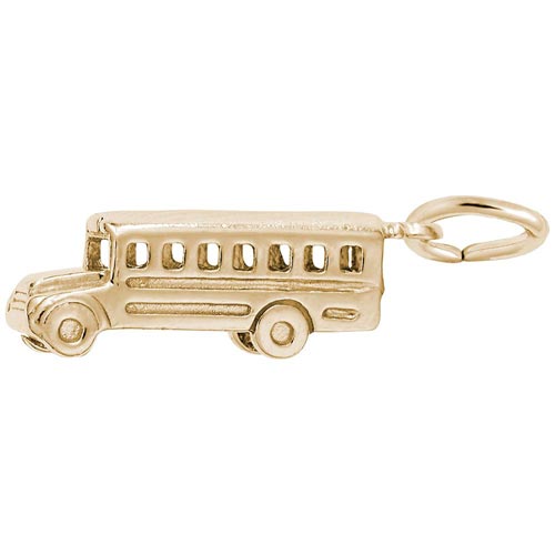 14k Gold School Bus Charm by Rembrandt Charms 14k Gold School Bus Charm by Rembrandt Charms