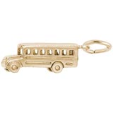 14k Gold School Bus Charm by Rembrandt Charms