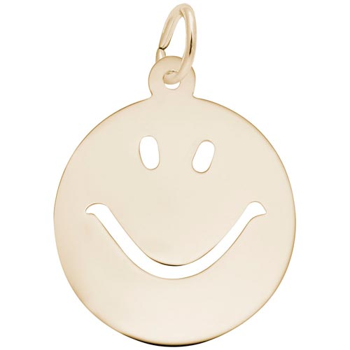 14k Gold Happy Face Charm by Rembrandt Charms