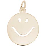 10K Gold Happy Face Charm by Rembrandt Charms