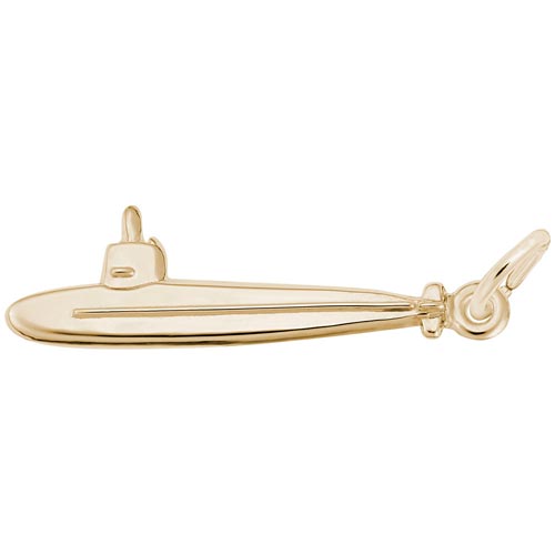 14K Gold Submarine Charm by Rembrandt Charms