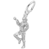 14K White Gold Majorette Charm by Rembrandt Charms