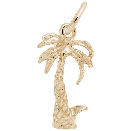 14K Gold Palm Tree Accent Charm by Rembrandt Charms 14K Gold Palm Tree Accent Charm by Rembrandt Charms