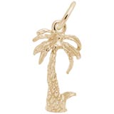 14K Gold Palm Tree Accent Charm by Rembrandt Charms