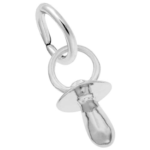 Sterling Silver Pacifier Accent Charm by Rembrandt Charms Sterling Silver Pacifier Accent Charm by Rembrandt Charms