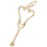 10K Gold Stethoscope Charm by Rembrandt Charms