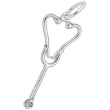 Sterling Silver Stethoscope Charm by Rembrandt Charms