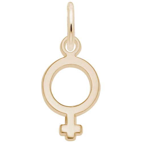 10K Gold Female Symbol Charm by Rembrandt Charms 10K Gold Female Symbol Charm by Rembrandt Charms
