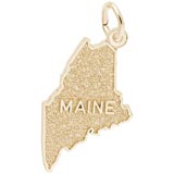 Gold Plated Maine Charm by Rembrandt Charms