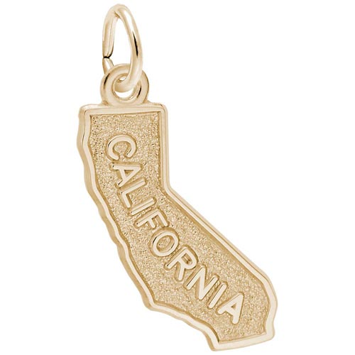 14k Gold California State Charm by Rembrandt Charms